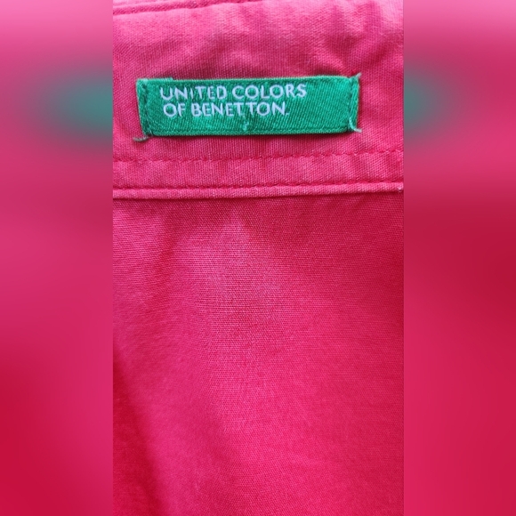 Benneton Bright Coral Blouse - Picture 3 of 8